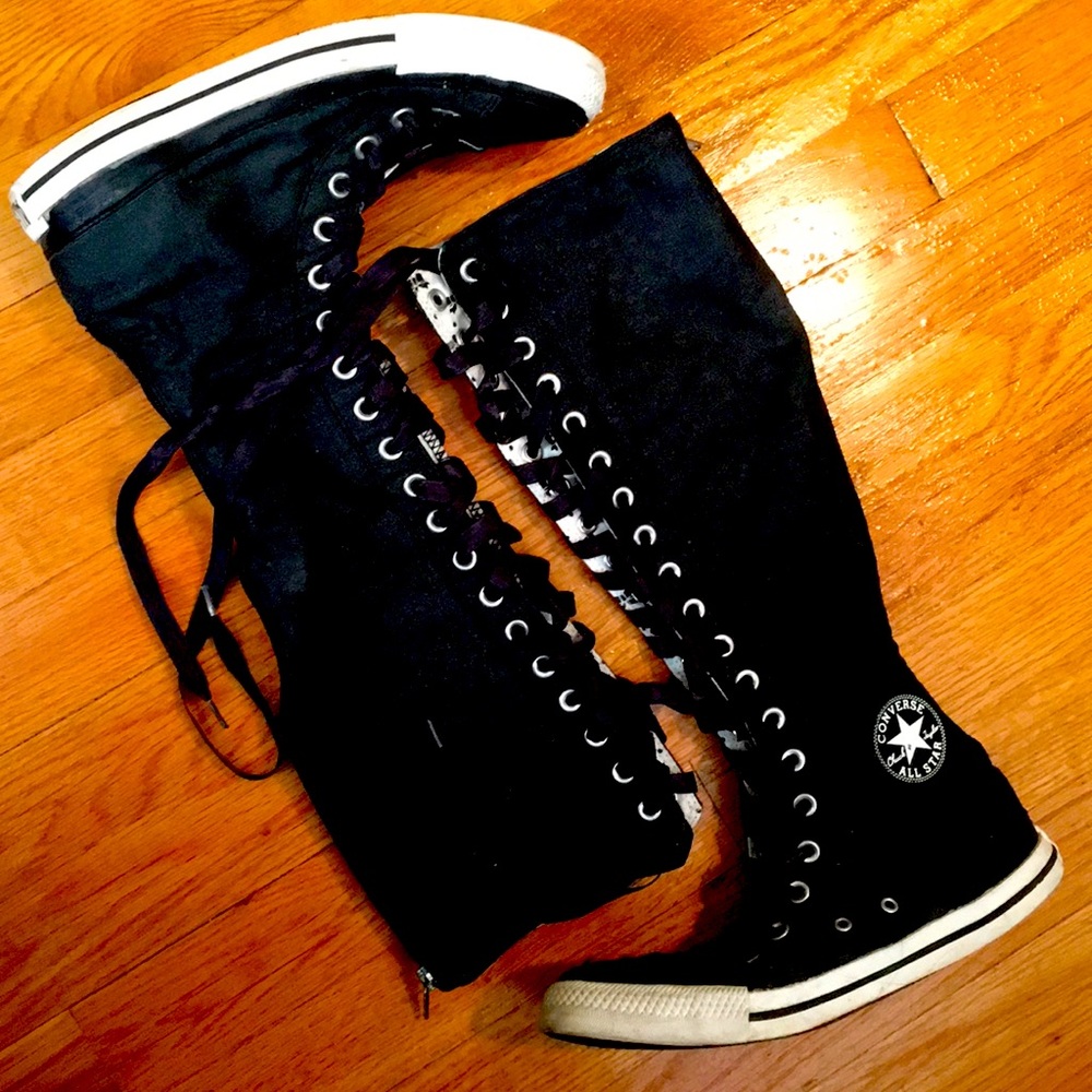 Converse knee high high top Chuck sneakers